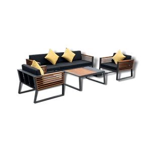 Teak Outdoor Furniture Lounge Sectional Patio Sofa Set