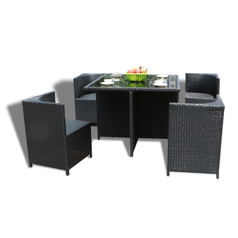 Four Seater Garden Furniture Rattan Set With Chair And Coffee Table