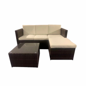 Rattan Corner Sofa With Hidden Storage