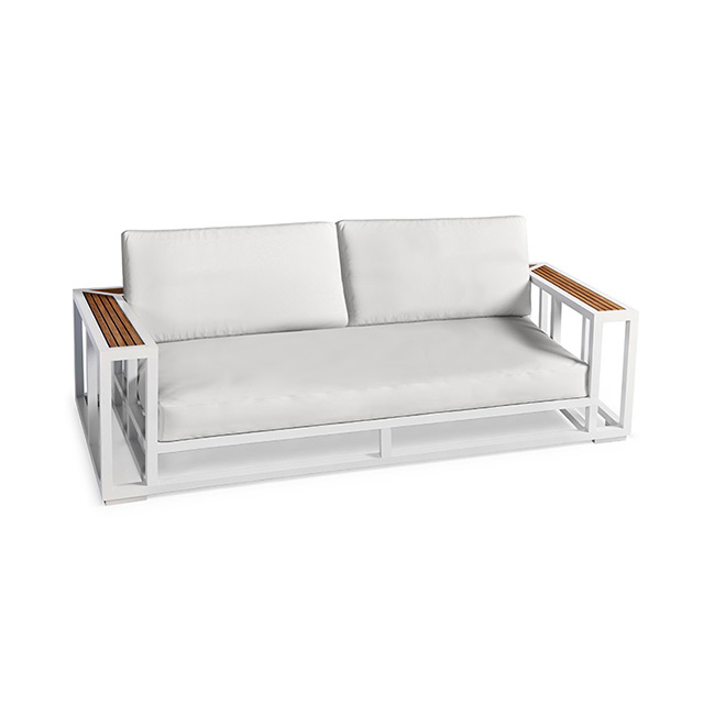 Outdoor Aluminum Garden Furniture Sectional Large Chaise Sofa Sets