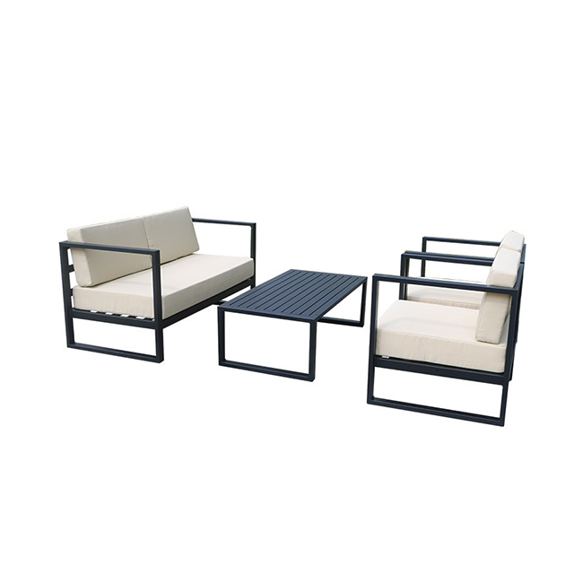 Balcony Furniture Aluminium Garden Sofa Set with 2 Seater